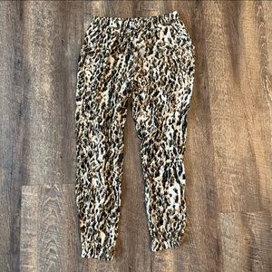 Leopard joggers